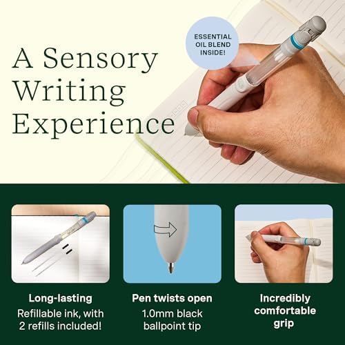 Lifelines Pen Diffuser, Cotton Candy, 1mm Black Ballpoint Pen