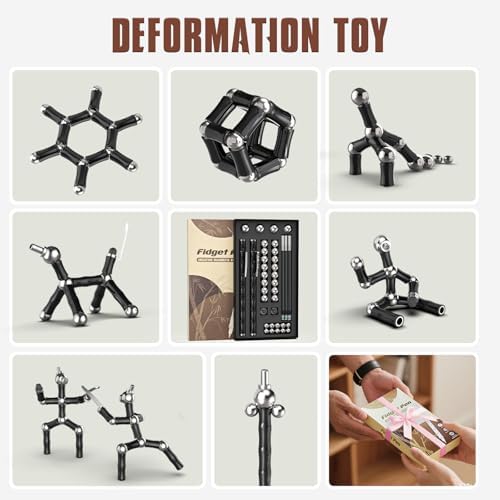 Magnetic Fidget Pen, Fidget Toys for Teens & Adults (Black)