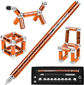 Fidget Pen,Magnet Pen， Decompression Magnetic Fidget Toy Pen, Magnet Pen Fidget Toy Relieve Pressure Toy Gifts for Kids or Friends! (Orange)
