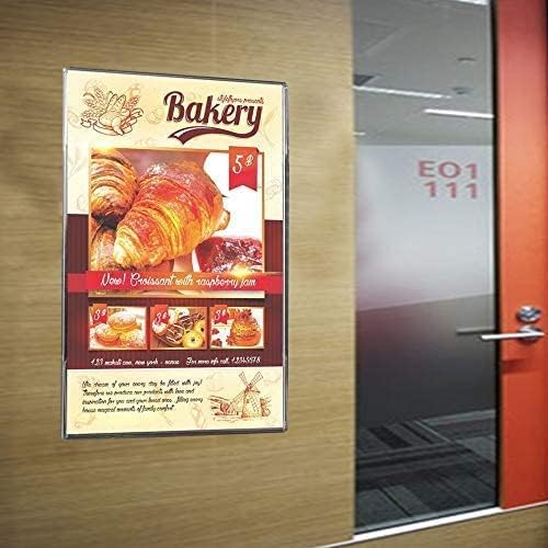 Acrylic Sign Holder 11 x 14 Wall Mount, Wall Mount Sign Holders, Plastic Wall - Image 4