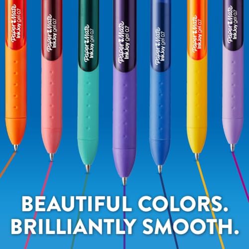Paper Mate InkJoy Gel Pens, Retractable, Medium Point (0.7 mm), 36 Count - Office Supplies, Smooth, Colorful Ink