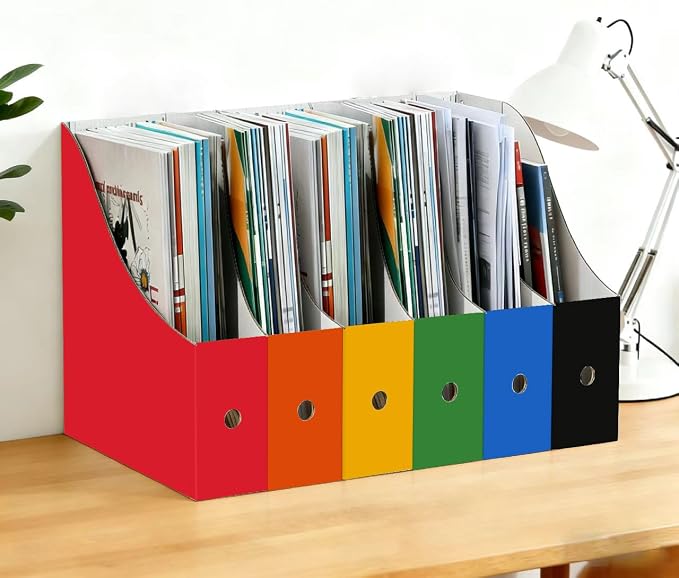 Limitliho 12 Pack Cardboard Magazine File Holder - Image 2