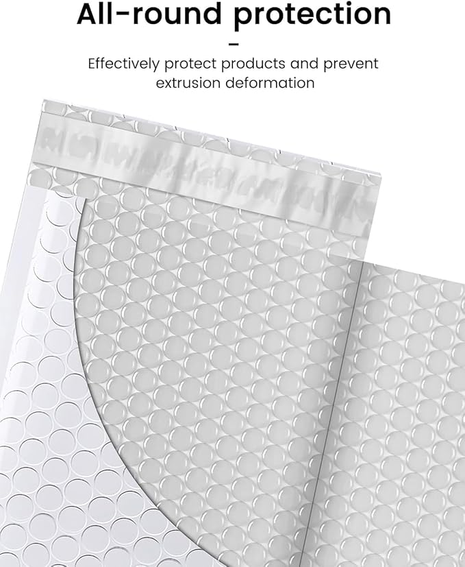 GSSUSA White Bubble Mailers 4x7 Small Padded Envelopes 4000 Pack, Strong - Image 3