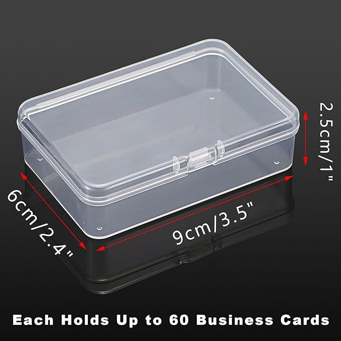 JUXYES 4 Pack Small Plastic Storage Containers Box - Image 3