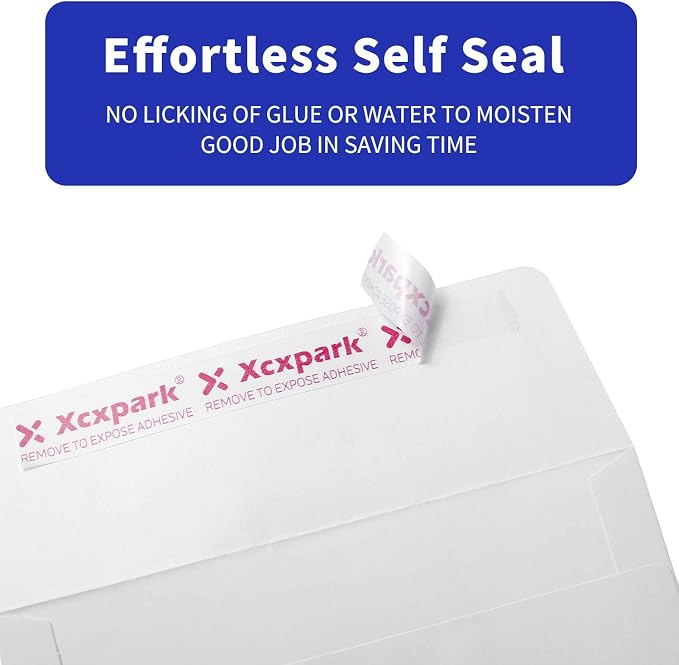 Xxcxpark 250 Qty Printable A9 Invitation Envelopes 5.75 x 8.75 Cards, Self Seal - Image 4