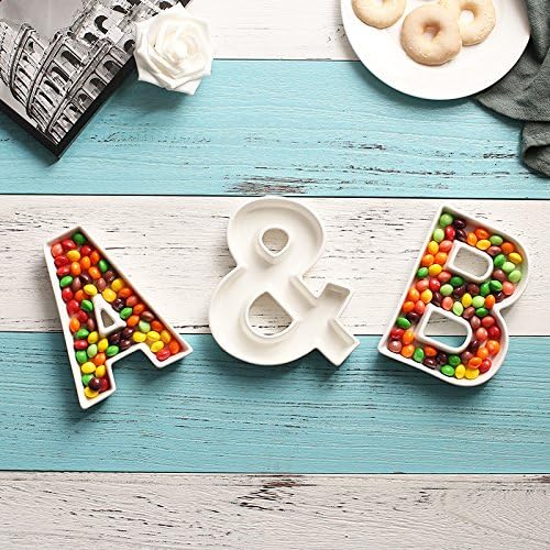 Coffeezone Small Candy Letter Dish Ceramic Plates - Image 7
