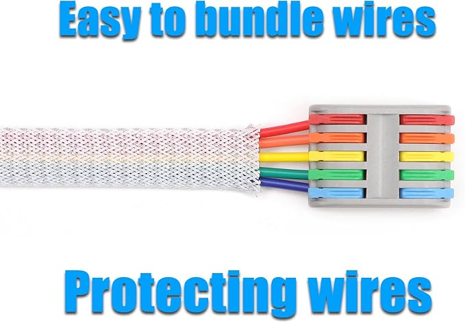 25ft PET Expandable Braided Cable Sleeve 3/8inch Pet Braided Cable Sleeve - Image 6