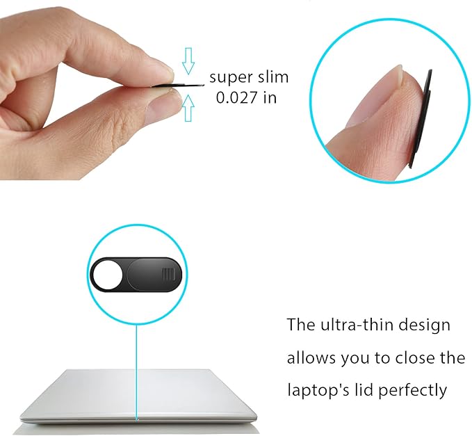 Laptop Camera Cover, 0.027 Inch Ultra Thin Camera Cover, Webcam Privacy Cover - Image 6
