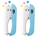 UCEC 2pcs Circle Handheld Hole Paper Punch, 1/4 Inch Punchers by UCEC