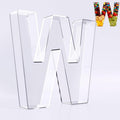 Ledido 10’’ Acrylic Letter Charcuterie Board Box, Reusable Fillable Serving Tray by Ledido