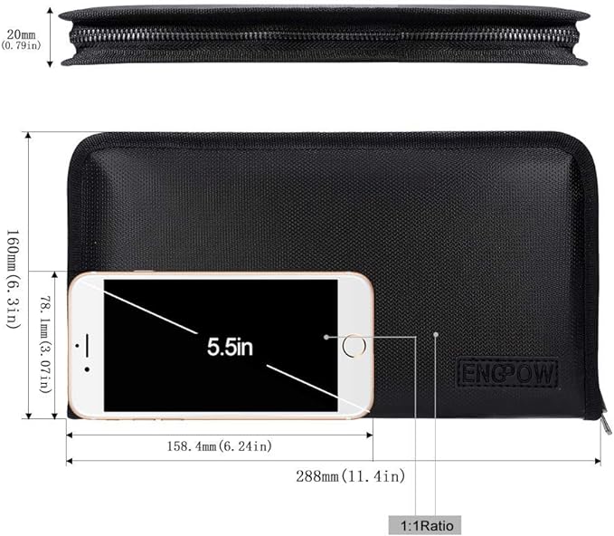 ENGPOW Expanding File Folder A5 Size Document Organizer Fireproof Money Bag 13 - Image 3