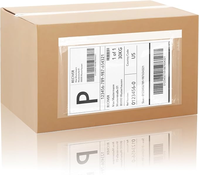 4.5" x 5.5" Shipping Label Sleeves Plastic Envelopess Self-Adhesive Top Loading by OnlyPaper