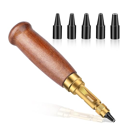 TLKKUE Adjustable Leather Hole Punching Tool Automatic Puncher by TLKKUE