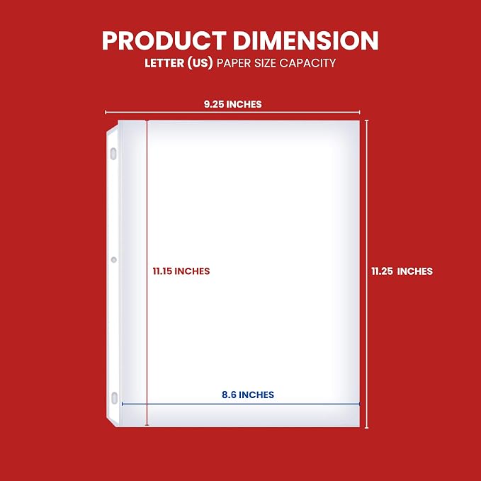 OfficeWerks Clear Sheet Protectors 8.5x11 - Image 4