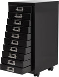 File Cabinet Mini 10 Tier Metal File Organizer Document Organizer by Unknown