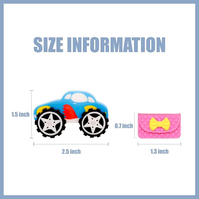 240pcs 3D Cute Kids Erasers, Random Desktop Pet Toys Gifts, Classroom Rewards - Image 2