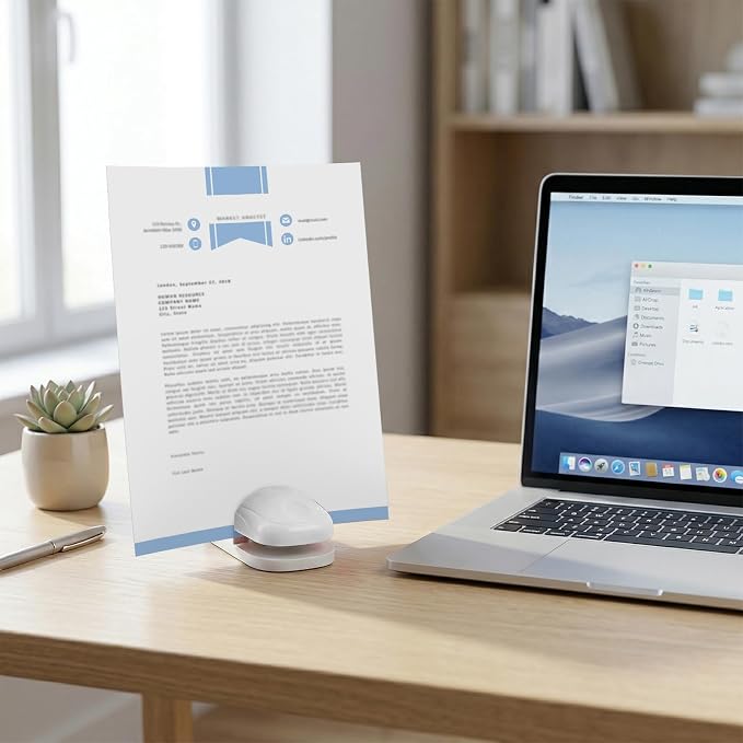 Paper Holder for Typing, Plastic Document Holder for Typing, Compact Paper - Image 7