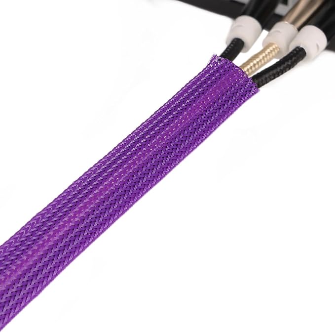 25ft PET Expandable Braided Cable Sleeve 5/8inch Pet Braided Cable Sleeve - Image 8