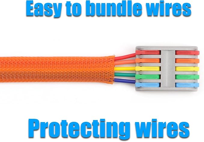 25ft PET Expandable Braided Cable Sleeve 1/6inch Pet Braided Cable Sleeve - Image 6