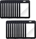 20 Pack ID Badge Holder with Double-Sided Transparent Windows, Waterproof Id by DIYYILIF