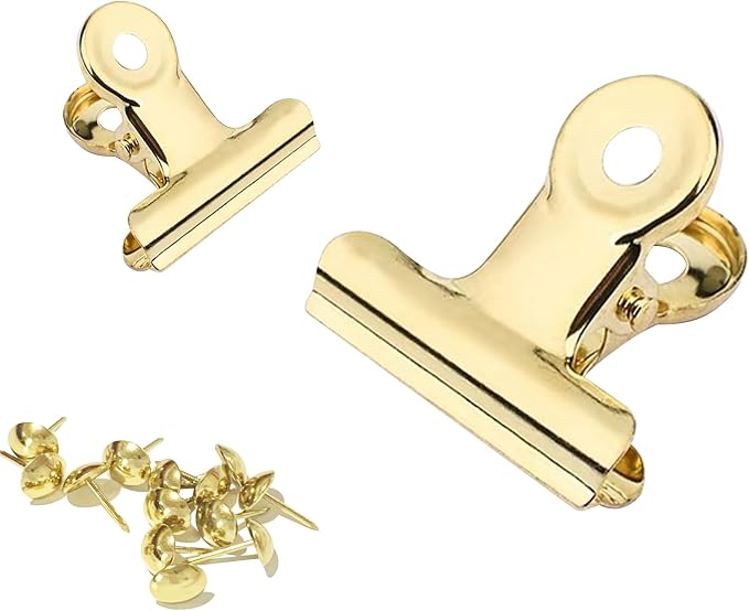 Bulldog Gold Clips with Hole by YUCHIYA