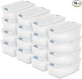 Sterilite 16-Pack Latching Box, Under Bed Storage Bins by Sterilite