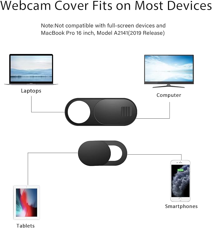 Laptop Camera Cover Slide, Phone Camera Cover Slide, 6 Pack Ultra Thin Webcam - Image 5