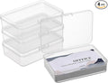 JUXYES 4 Pack Small Plastic Storage Containers Box by JUXYES
