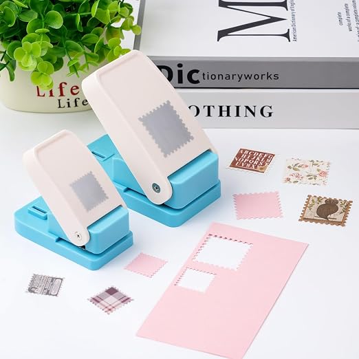 4 Pack Stamp Punch, 1.5" Square Stamp Puncher, 1.5"X1.25" & 1X0.8inch - Image 5
