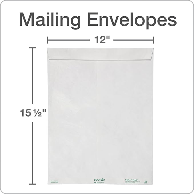 Quality Park Survivor Tyvek Envelopes, Made - Image 3