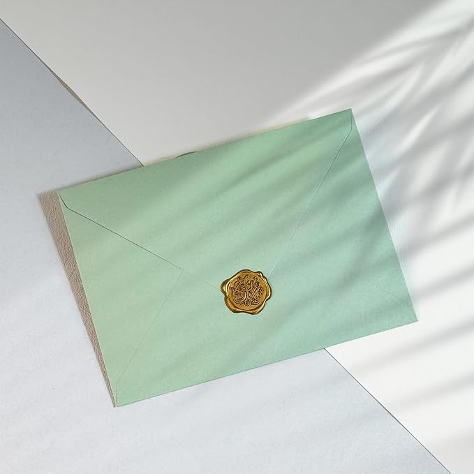 200 PCS Sage Green Colorful A7 Envelopes - Image 4
