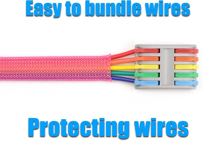 25ft PET Expandable Braided Cable Sleeve 13/16inch Pet Braided Cable Sleeve - Image 6