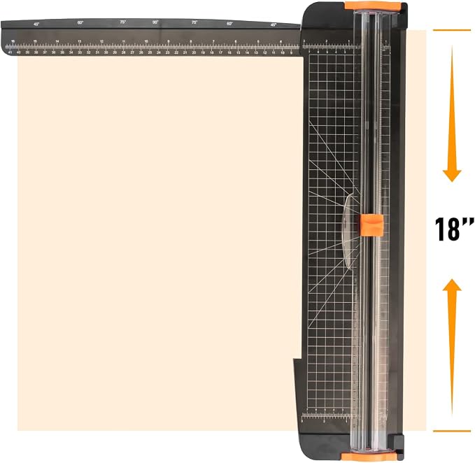 ZEQUAN 18-Inch Paper Trimmer, Slider Cutter, 1 Blades, Cardstock Crafts | Easy - Image 2