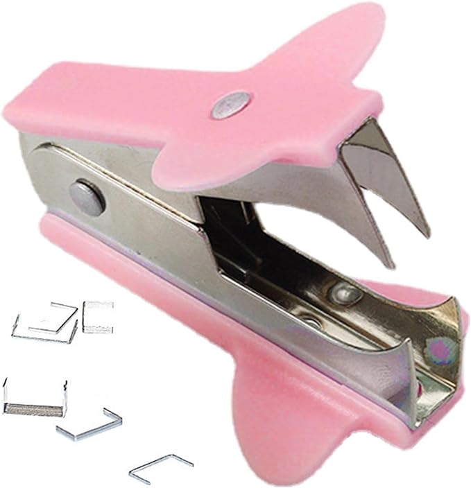 Pink Staple Remover, Staple Puller Tool, Modern Plastic Office School Supplies - Image 6
