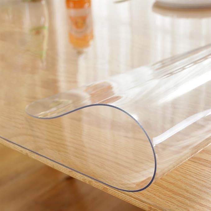 LovePads Clear Table Cover Protector, 44 x 64 Inch 2mm Thick Plastic Table Cover - Image 8