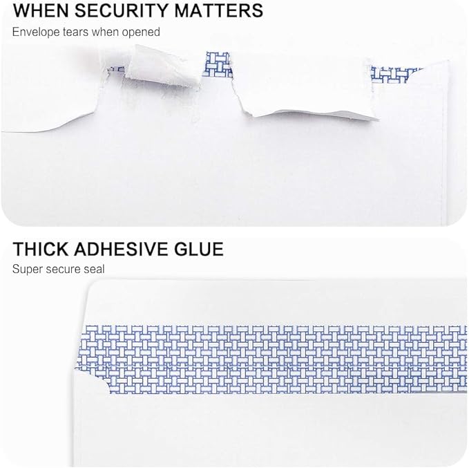 #8 Double Window Security Check Envelopes, No.8 Double Window Bussiness - Image 2