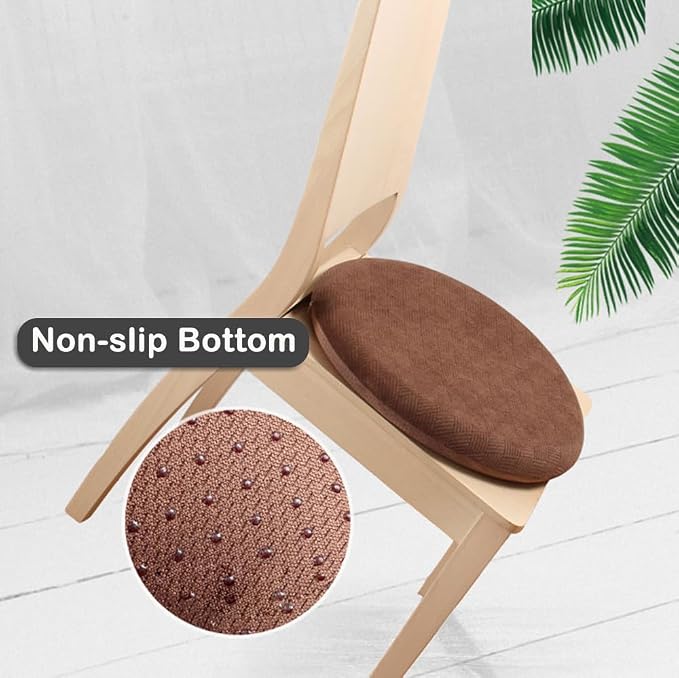 Sigmat Memory Foam Seat Cushion Anti-Slip Soft Round Stool Cushion Chair Pad 16 - Image 7