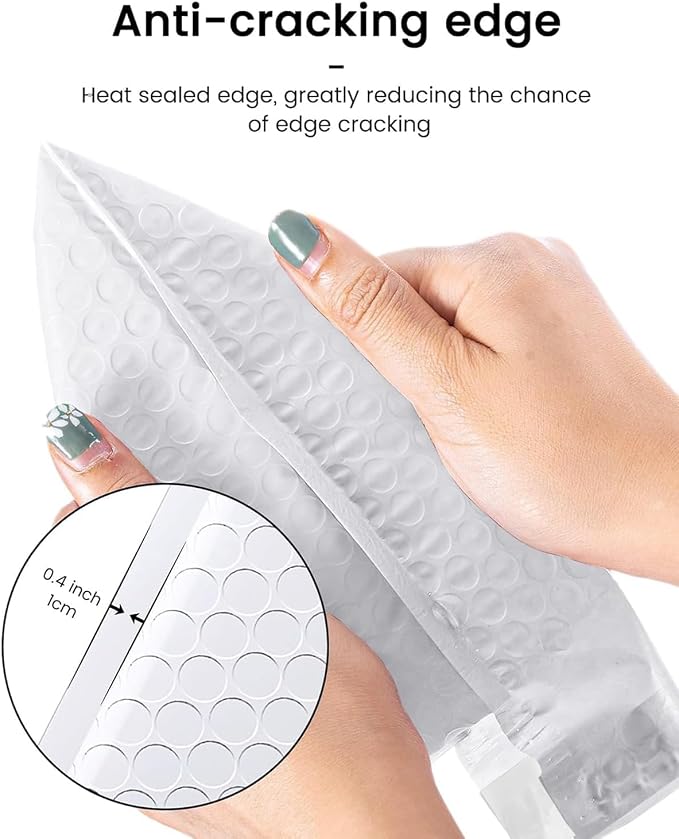 GSSUSA White Bubble Mailers 4x7 Small Padded Envelopes 4000 Pack, Strong - Image 4