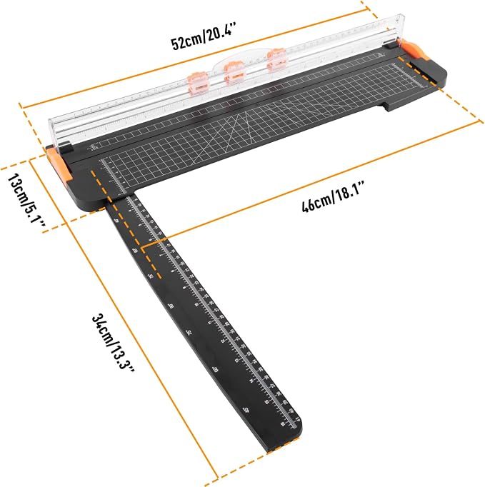 ZEQUAN 18-Inch Paper Trimmer, Slider Cutter, 3 Blades, Cardstock Crafts | Easy - Image 4