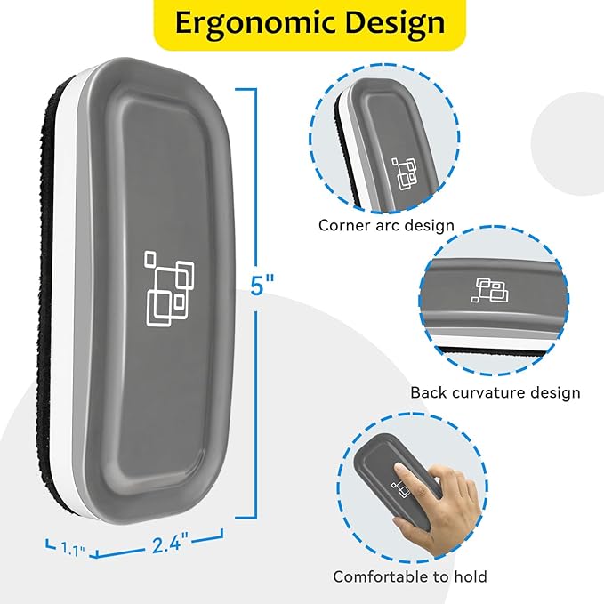 maxtek Dry Erase Eraser, Magnetic White Board Erasers - Image 6