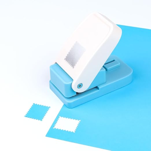 BAOFALI 2Pcs/SetRectangular Postage Stamp Punch 1X0.8inch, Scalloped Rectangle - Image 5