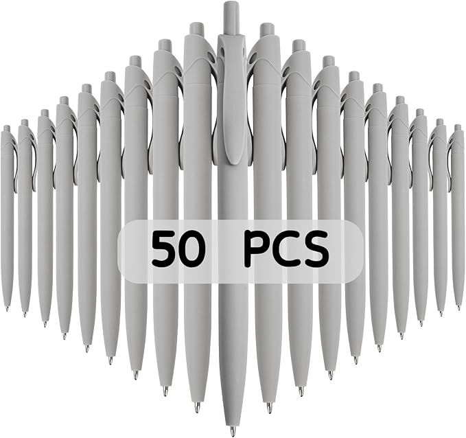 BallPoint Pens, 50 Pack, Bulk Pens, Click Pens by Wiaziert