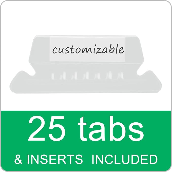 VZCPYTPM 25 Pack Hanging File Folders Letter Size, Reinforced Rods - Image 6