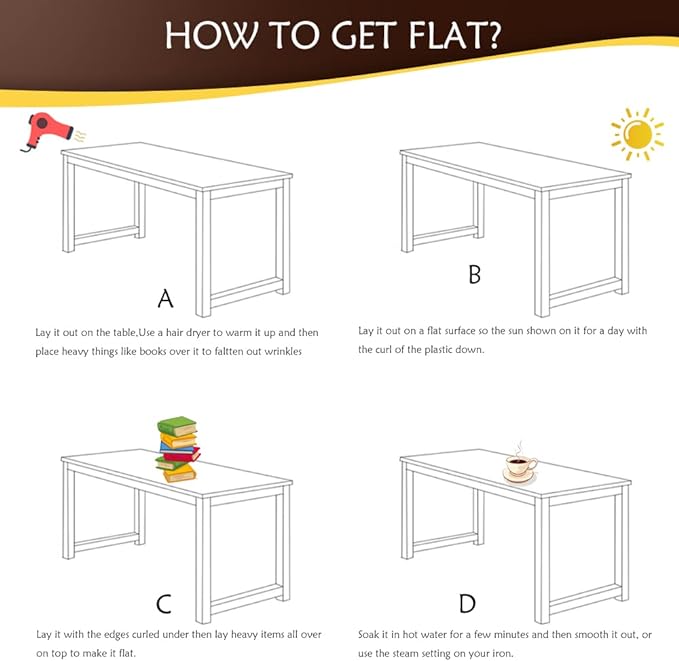 Dining Table Clear Plastic Protector 22x72 Inch Heat Resistant PVC Table Cover - Image 6