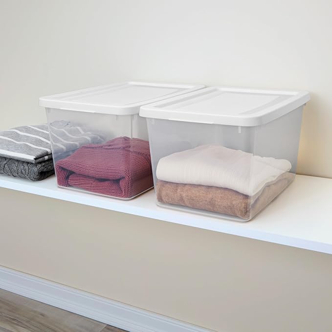 Sterilite 18 Pack Storage Boxes, Lightweight Home Organizers - Image 4