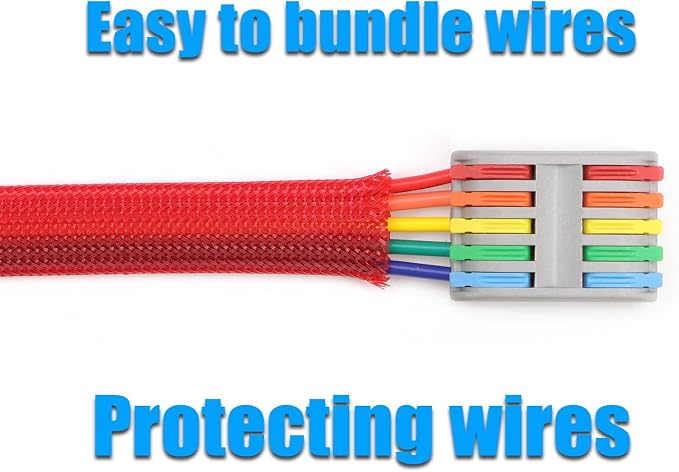25ft PET Expandable Braided Cable Sleeve 1/4inch Pet Braided Cable Sleeve - Image 6