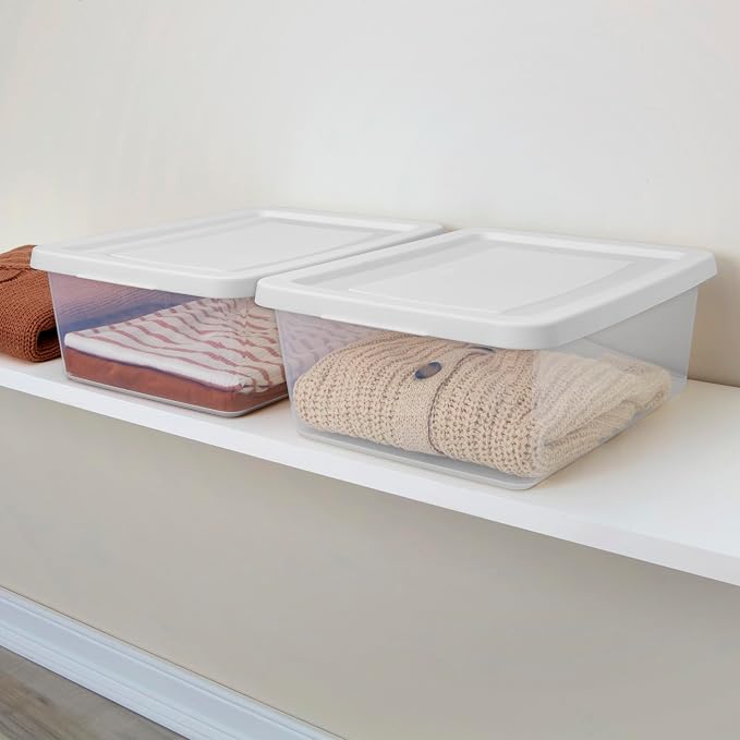 Sterilite 48 Pack Storage Box, 12 Quart Stackable Tote - Image 5