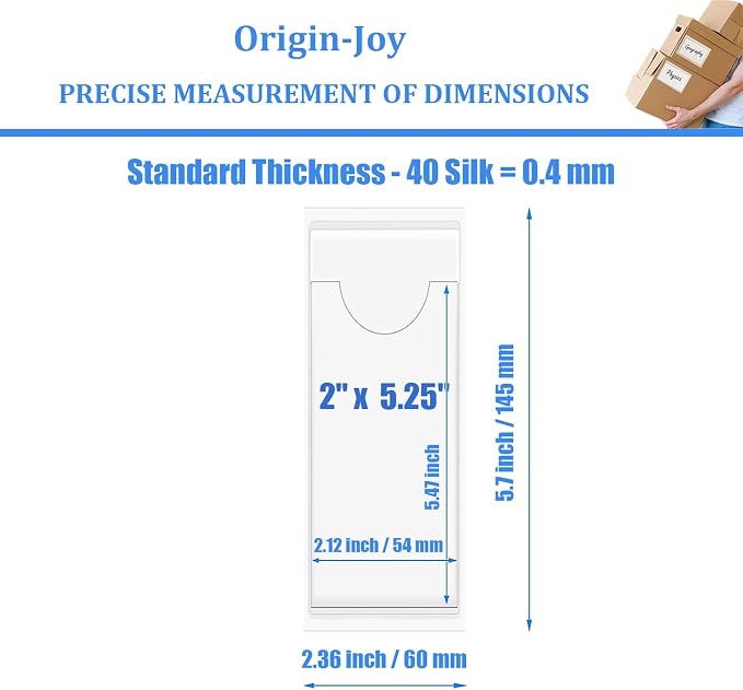 Origin-Joy 35 PCS Self Adhesive Index Card Pockets - Image 2