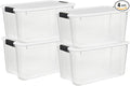 Sterilite 4 Pack Ultra Latching Box, Storage Bins by Sterilite