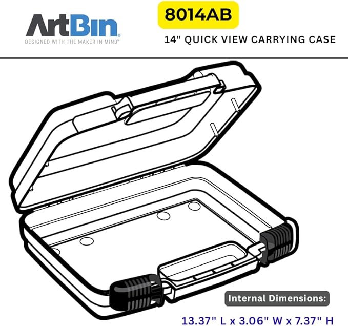 ArtBin 8014AB 14 Inch Quick View Carrying Case - 14 in. x 3.375 in. x 10.25 in. - Image 4